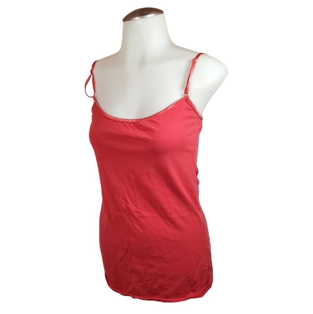 Red spagetti strap tank top size medium